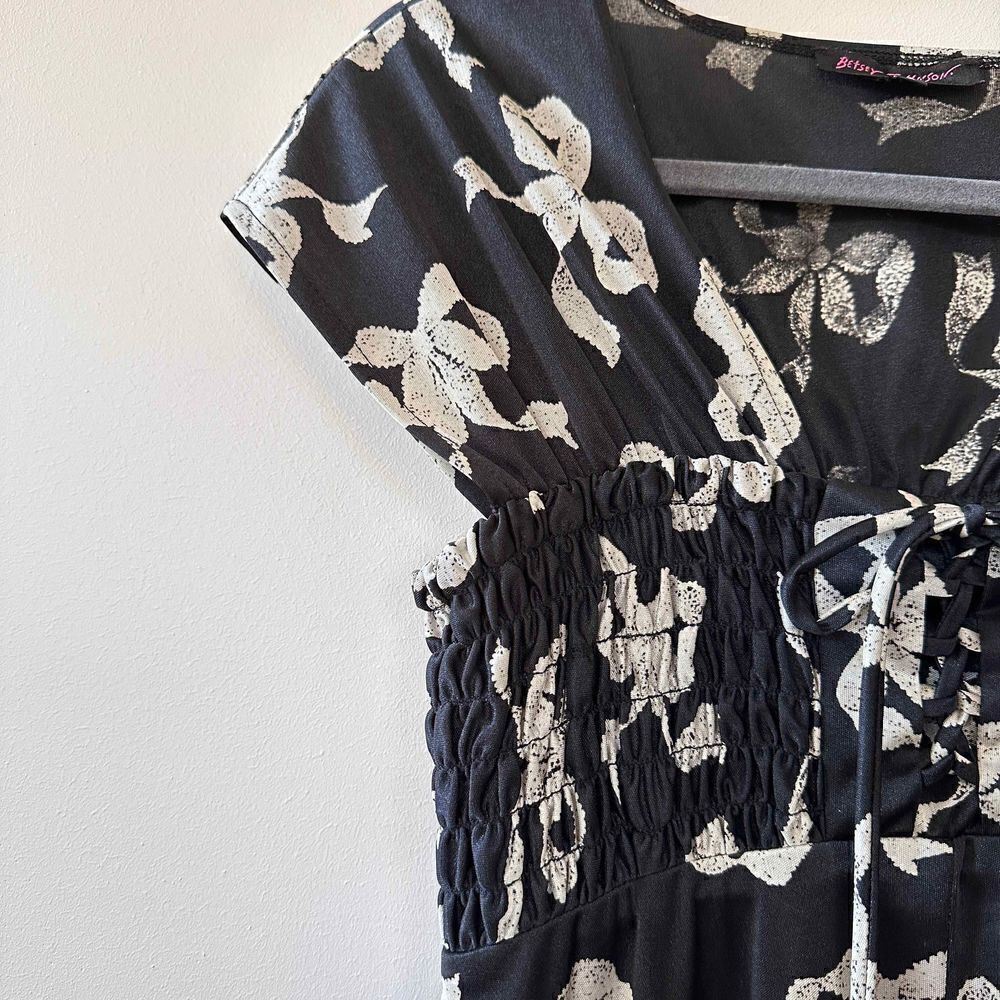 Betsey Johnson Vintage Y2K Lace Up Mini Dress 6‎ - Picture 9 of 13